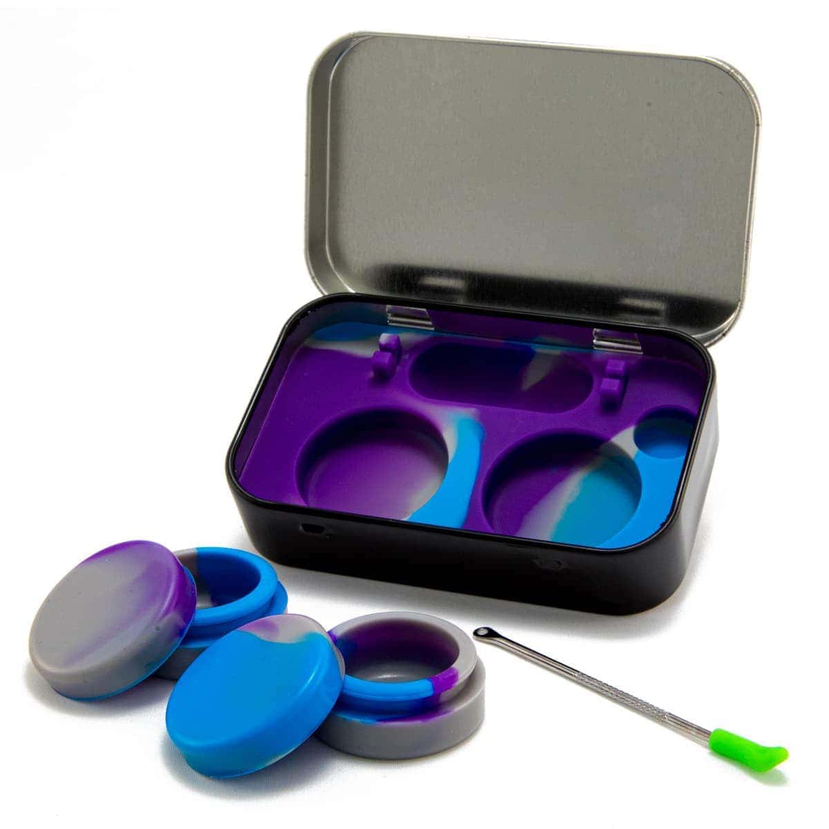 Silicone Dab kit with tool and jars