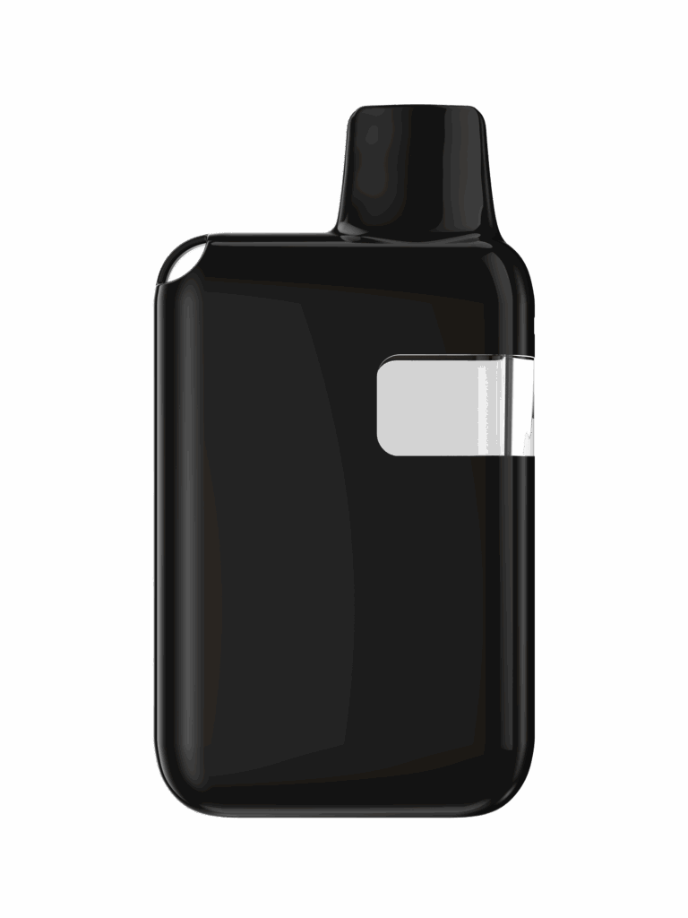 AKIO PRO black square vape device with a window on the right side